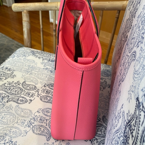 Kate Spade Lori Tote Bag Pink Ripe Papaya Top Zip Work Bag WKR00231 NWT - Picture 7 of 9